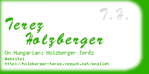 terez holzberger business card